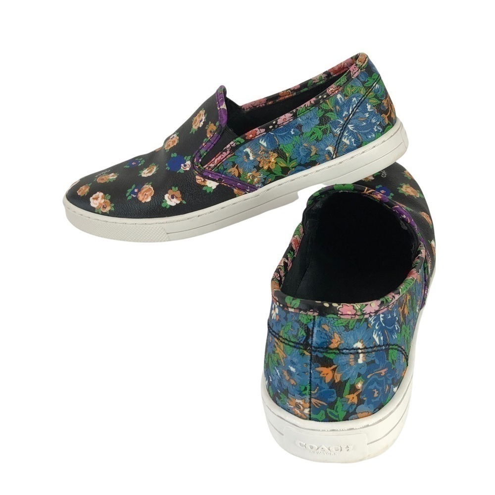 Coach Slip On Sneakers Parkside Tea Rose Black Sz 9.5 - Picture 9 of 11